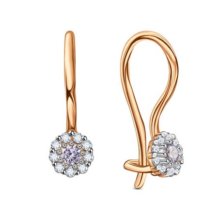 Золотые детские серьги с фианитами 12990₽