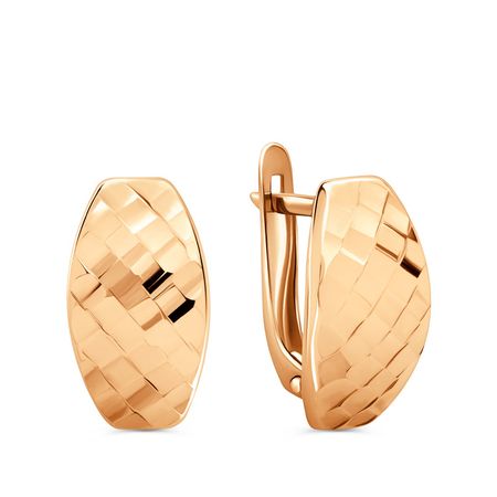 Золотые серьги с алмазной гранью 24990₽