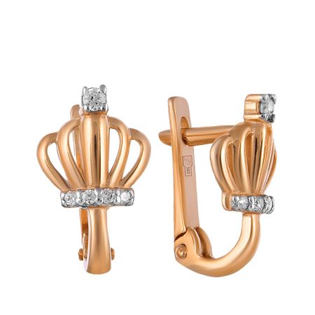 Серьги детские TALANT из золота с фианитами 22590₽