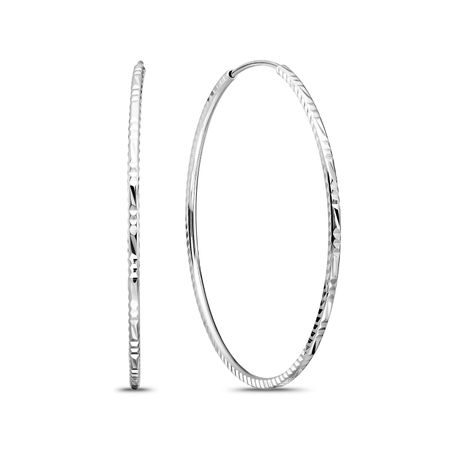Серебряные серьги 40 мм 1490₽