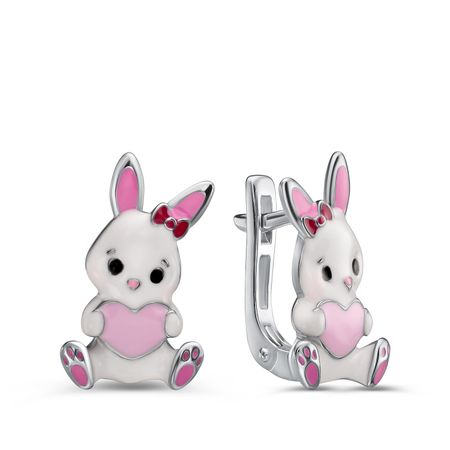 Серебряные серьги с эмалью 3290₽