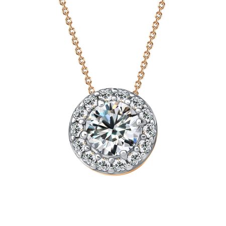 Золотая подвеска с фианитами 2790₽