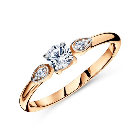 Золотое кольцо с фианитами 20770₽