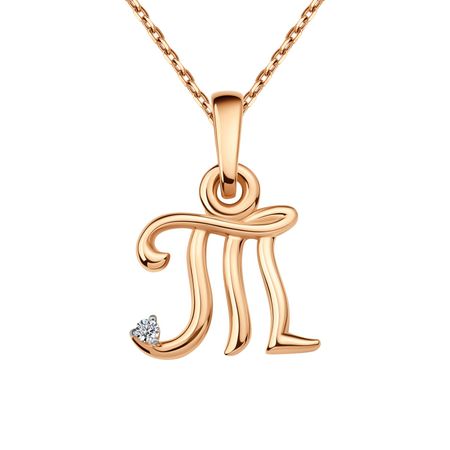 Золотая подвеска с фианитом Буква Т 10210₽
