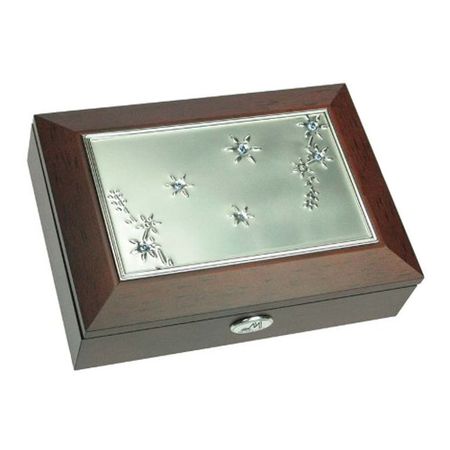 Шкатулка для ювелирных украшений Цветы 18x13x5 см 940₽