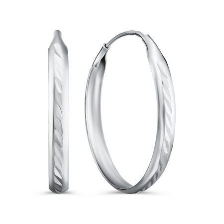 Серебряные серьги 30 мм 1990₽
