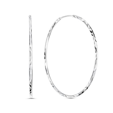 Серебряные серьги 45 мм 1690₽