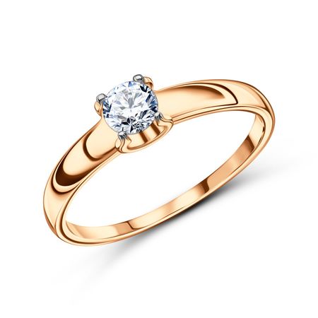 Золотое кольцо с фианитом 5990₽