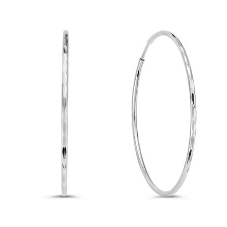 Золотые серьги с алмазной гранью 24990₽