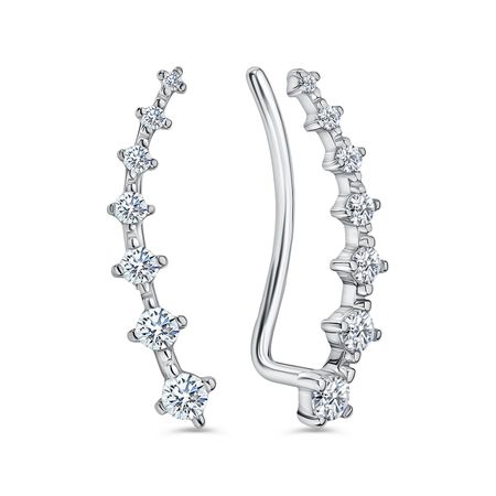 Серебряные серьги с фианитами 990₽