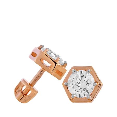 Серьги-пусеты из золота с кристаллами SWAROVSKI 39270₽