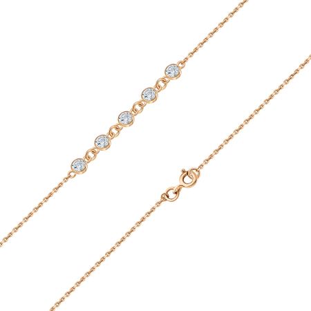 Золотой браслет с фианитами 32100₽