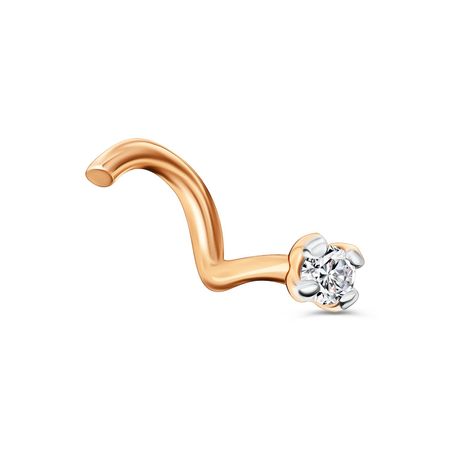 Золотой пирсинг с фианитом 2290₽