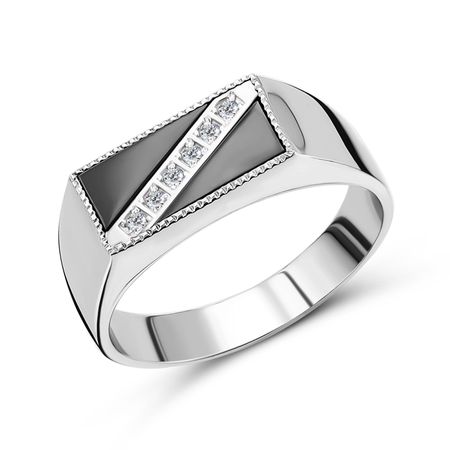 Серебряная печатка с фианитами 2990₽