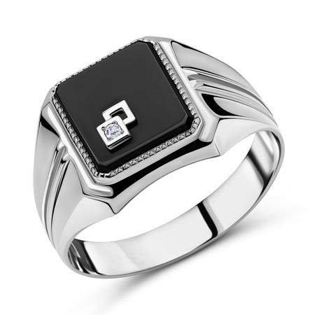 Серебряная печатка с фианитами 4990₽