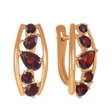 Серьги из золота с гранатом 55990₽