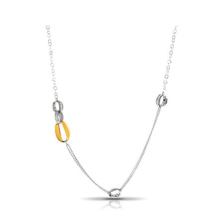 Серебряное колье с позолотой 11660₽