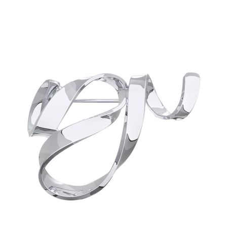 Серебряная брошь с родированием 1590₽