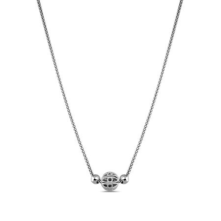 Серебряное колье с родированием 4260₽