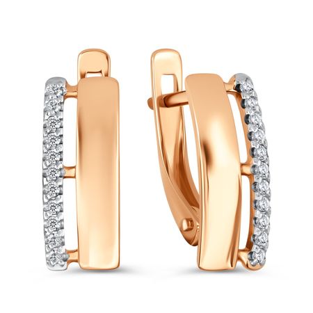 Золотые серьги с фианитами 26990₽