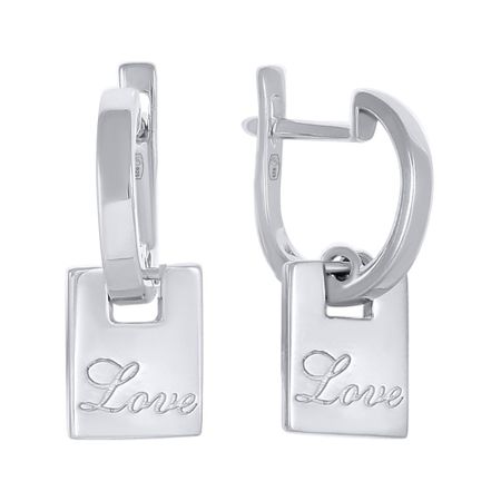 Серьги Love из серебра 2490₽