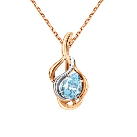 Брошь из золота с топазом 25990₽