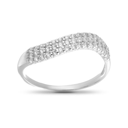 Кольцо из серебра с фианитами 600₽