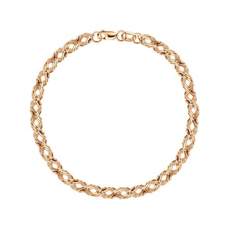 Золотой пустотелый браслет 29700₽