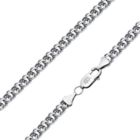 Серебряная пустотелая цепь 12490₽