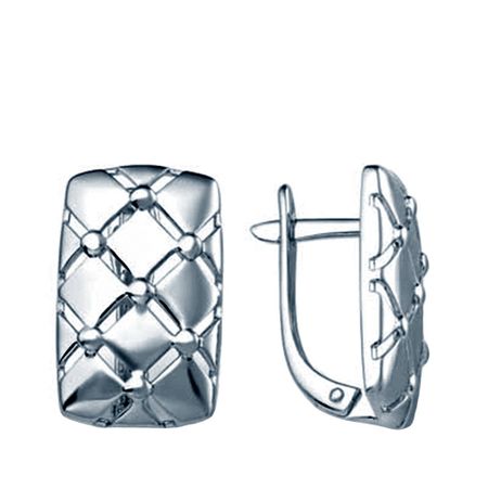 Серебряные серьги с родированием 2000₽