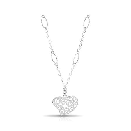 Серебряное колье с родированием 8010₽