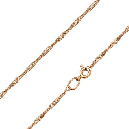 Золотой полновесный браслет Двойной сингапур с алмазной гранью 9240₽