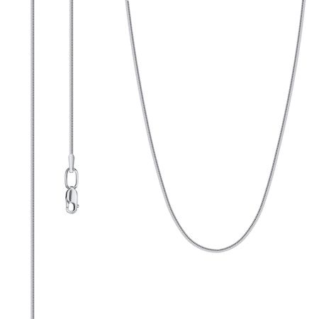 Серебряная цепочка Тондо с алмазной гранью и родированием 2790₽