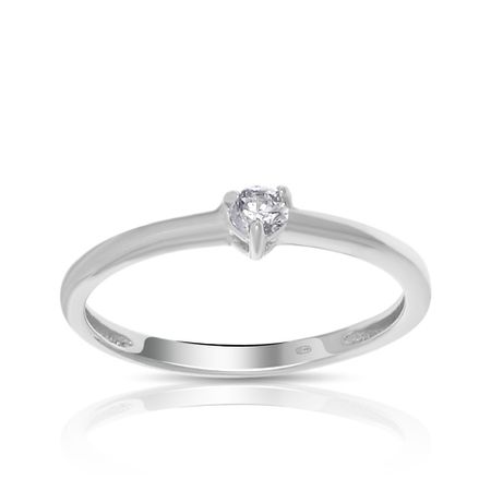 Кольцо из серебра с фианитом 890₽