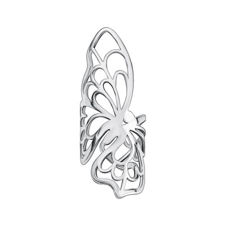 Серебряная серьга с родированием 1990₽