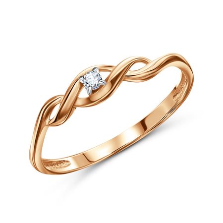 Золотое кольцо с бриллиантом 26990₽