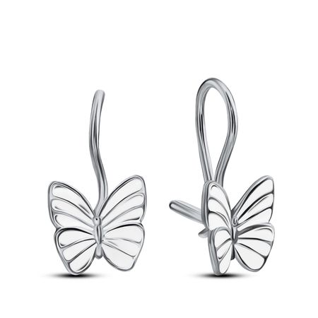 Серьги детские SOKOLOV Бабочка из серебра с эмалью 1390₽