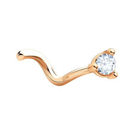Золотой пирсинг с фианитом 2990₽