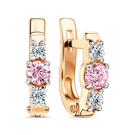 Золотые детские серьги с фианитами 19490₽