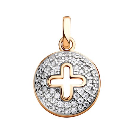 Золотая подвеска с фианитами 18490₽