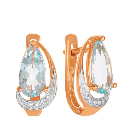 Серьги SOKOLOV из золота с топазами и фианитами 54990₽