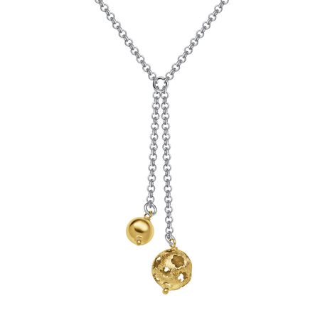 Серебряное колье с позолотой р 45-48 6660₽