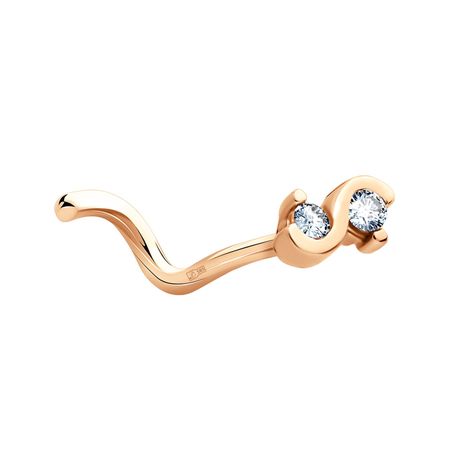 Золотой пирсинг с фианитами 2990₽