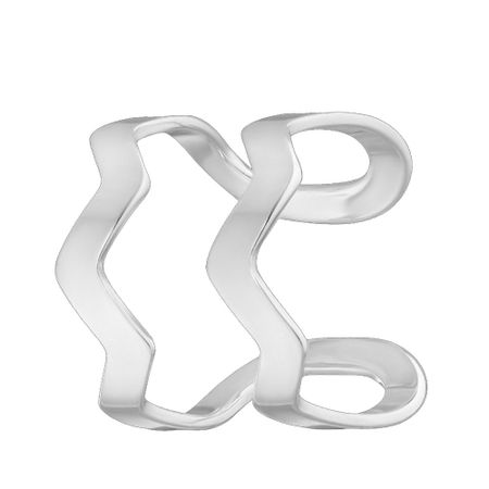 Серебряная серьга-каффа с родированием 1390₽