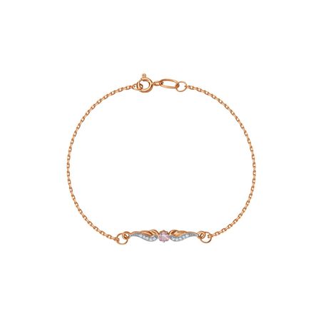 Золотой браслет Крылья с фианитами 16670₽