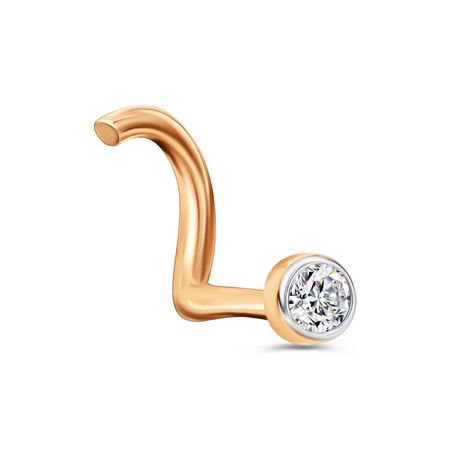 Золотой пирсинг с фианитом 2290₽