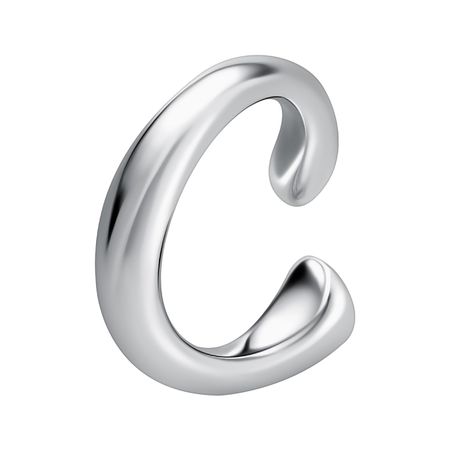 Серебряная серьга с родированием 1290₽