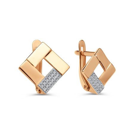 Золотые серьги с бриллиантами 55990₽