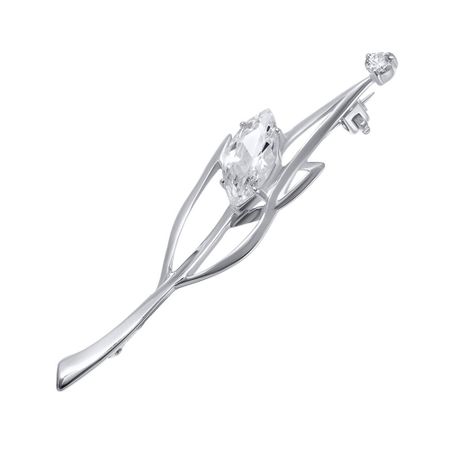 Брошь из серебра с фианитами 2990₽