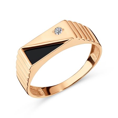 Золотая печатка с фианитом 11990₽